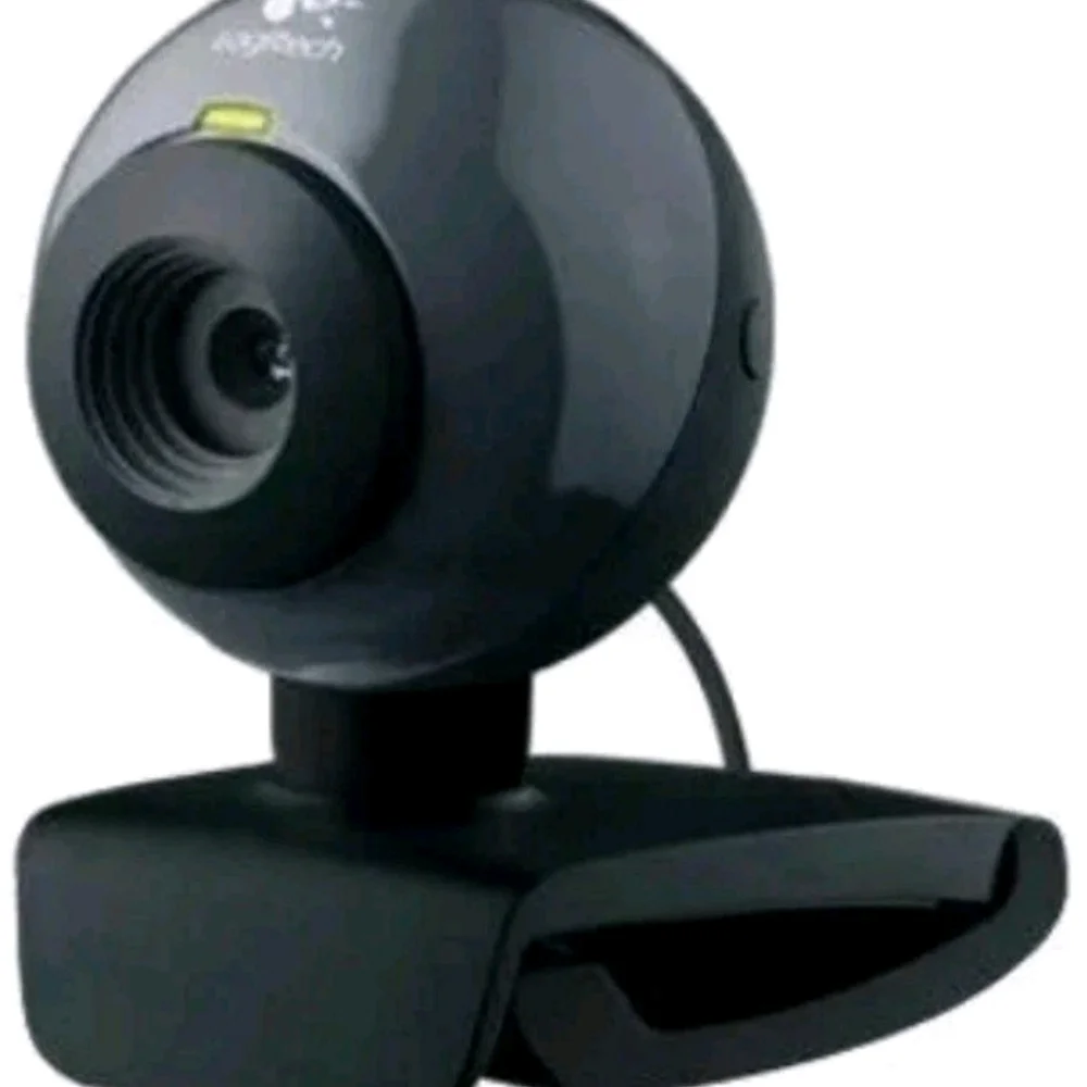 Logitech Silver and Black VGA Webcam